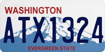 WA license plate ATX1324