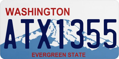 WA license plate ATX1355