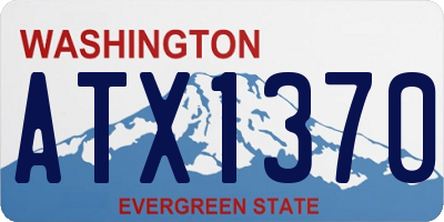 WA license plate ATX1370