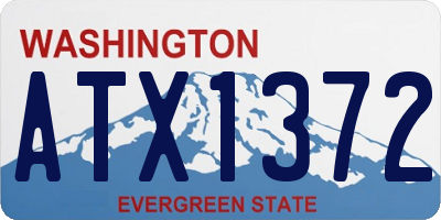 WA license plate ATX1372