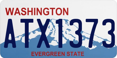 WA license plate ATX1373