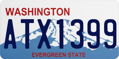 WA license plate ATX1399