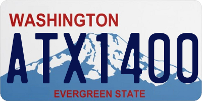 WA license plate ATX1400
