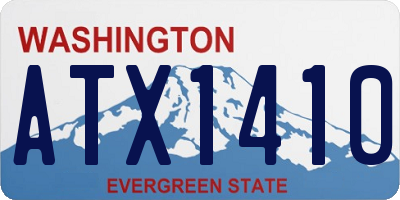 WA license plate ATX1410