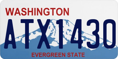 WA license plate ATX1430