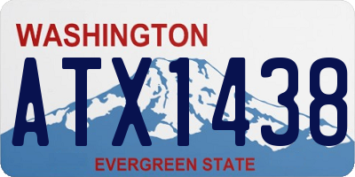WA license plate ATX1438