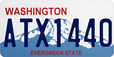 WA license plate ATX1440