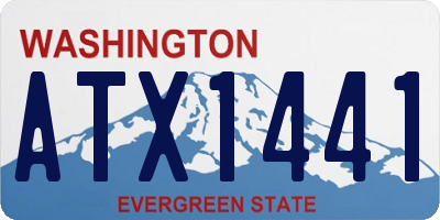 WA license plate ATX1441