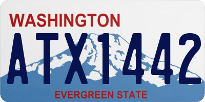 WA license plate ATX1442