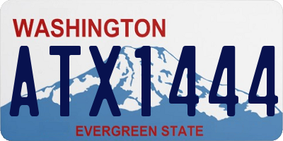 WA license plate ATX1444
