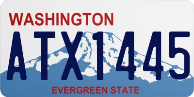 WA license plate ATX1445