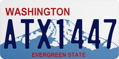 WA license plate ATX1447