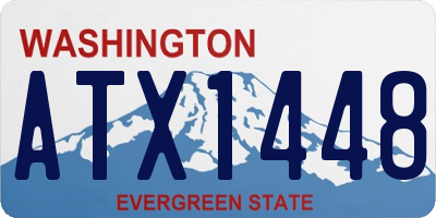 WA license plate ATX1448