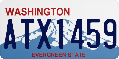 WA license plate ATX1459