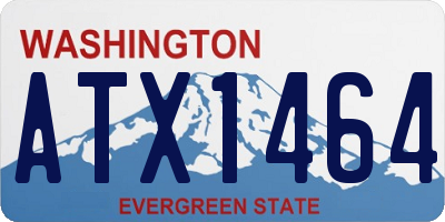 WA license plate ATX1464
