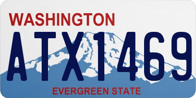 WA license plate ATX1469