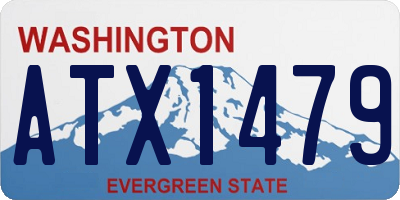 WA license plate ATX1479