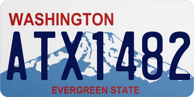 WA license plate ATX1482