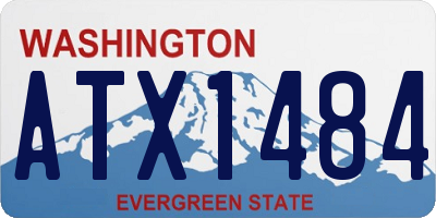 WA license plate ATX1484
