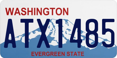 WA license plate ATX1485
