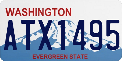 WA license plate ATX1495