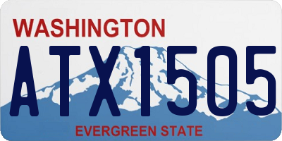 WA license plate ATX1505