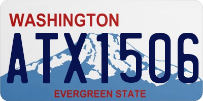 WA license plate ATX1506