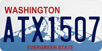 WA license plate ATX1507