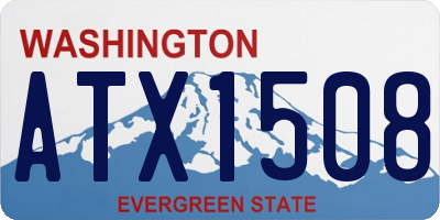 WA license plate ATX1508