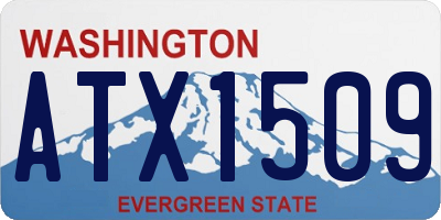 WA license plate ATX1509
