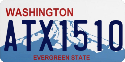 WA license plate ATX1510