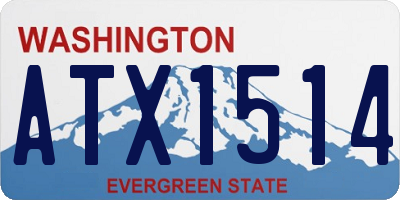 WA license plate ATX1514