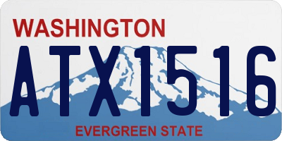 WA license plate ATX1516