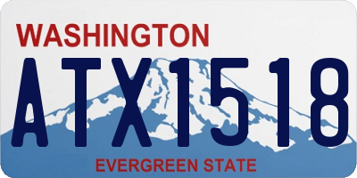 WA license plate ATX1518
