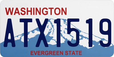 WA license plate ATX1519