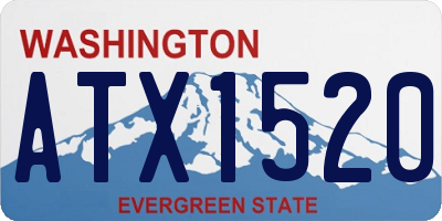 WA license plate ATX1520