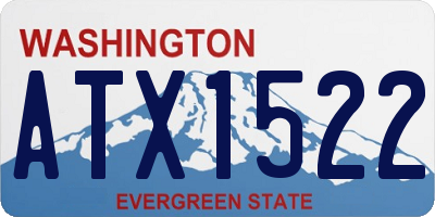 WA license plate ATX1522