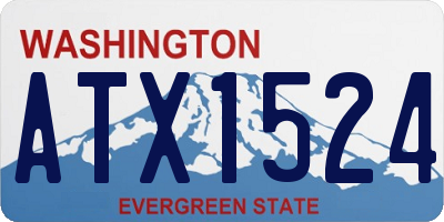 WA license plate ATX1524