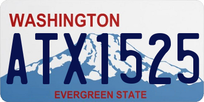 WA license plate ATX1525