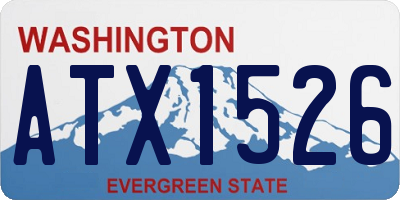 WA license plate ATX1526