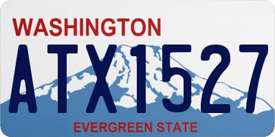 WA license plate ATX1527
