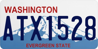WA license plate ATX1528