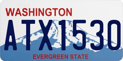 WA license plate ATX1530