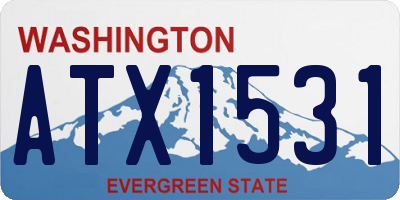WA license plate ATX1531