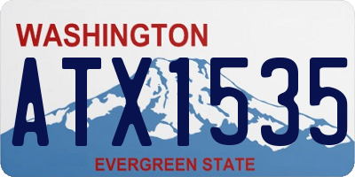 WA license plate ATX1535