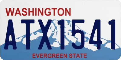 WA license plate ATX1541