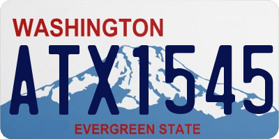 WA license plate ATX1545