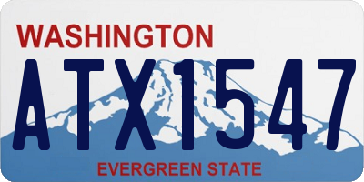WA license plate ATX1547