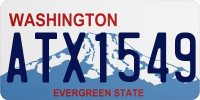 WA license plate ATX1549