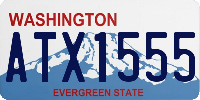 WA license plate ATX1555